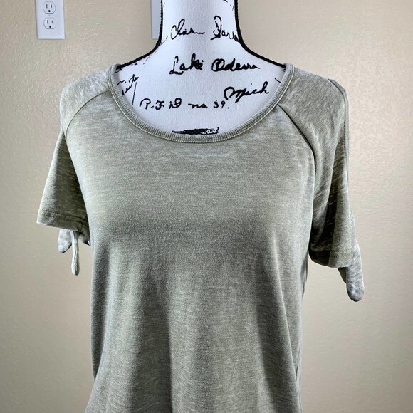 Anthropologie Jane and Delancey green top cold shoulder top size S - Picture 11 of 16